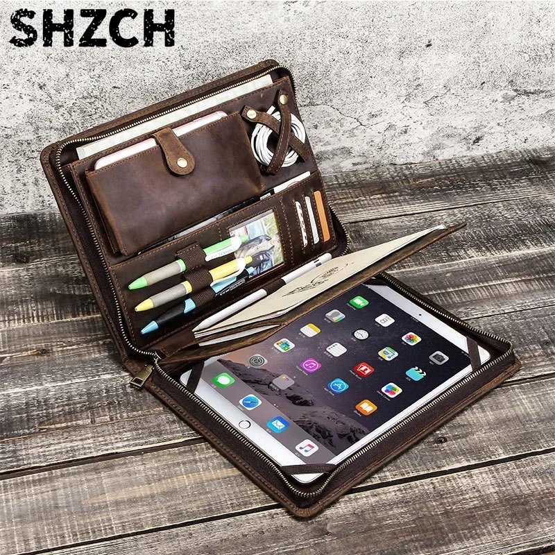 Tech Accessories For A Tablet - Кожаная сумка-органайзер для планшета Apple iPad