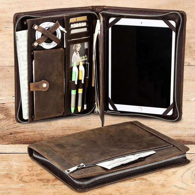 Tech Accessories For A Tablet - Кожаная сумка-органайзер для планшета iPad с