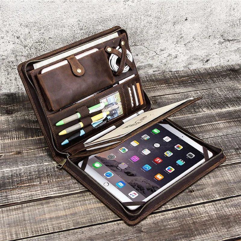 Tech Accessories For A Tablet - Кожаная сумка для хранения планшета Apple