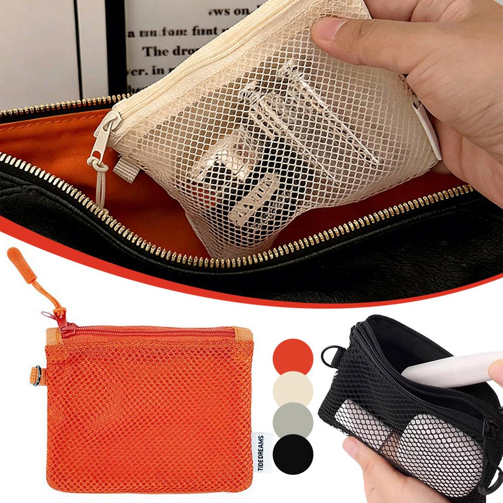 Tech Accessories Travel Bag - Портативная дорожная косметичка, двухслойные сетчатые сумки